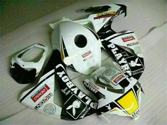 Blanc Noir Playboy Carénages CBR 1000 RR 2008-2011 Blanc Noir Playboy Carénages CBR 1000 RR 2008-2011