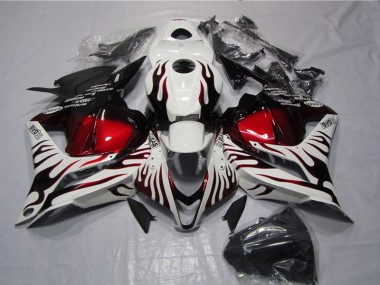 Blanc Noir Rouge Flamme Carénage CBR 600 RR 2009-2012