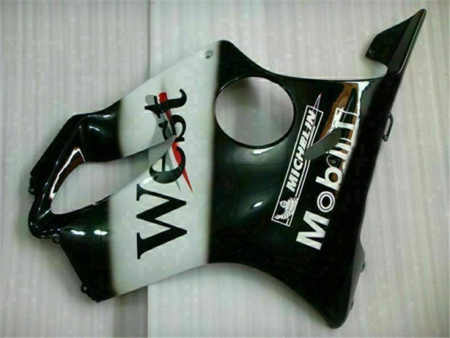 Blanc Noir West Carénage CBR 600 F4i 2001-2003 Blanc Noir West Carénage CBR 600 F4i 2001-2003