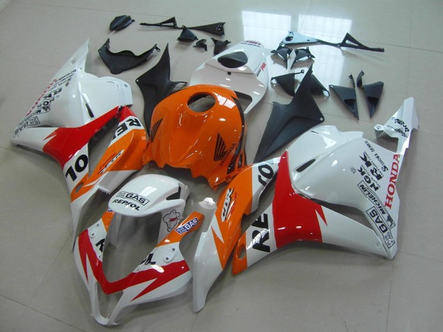 Blanc Nouveau Repsol Carénage CBR 600 RR 2009-2012 Blanc Nouveau Repsol Carénage CBR 600 RR 2009-2012