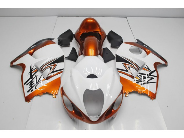 Blanc Orange Carénage GSXR 1300 Hayabusa 1996-2007 Blanc Orange Carénage GSXR 1300 Hayabusa 1996-2007