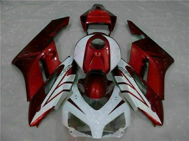 Blanc Rouge Carénage CBR 1000 RR 2004-2005 Blanc Rouge Carénage CBR 1000 RR 2004-2005