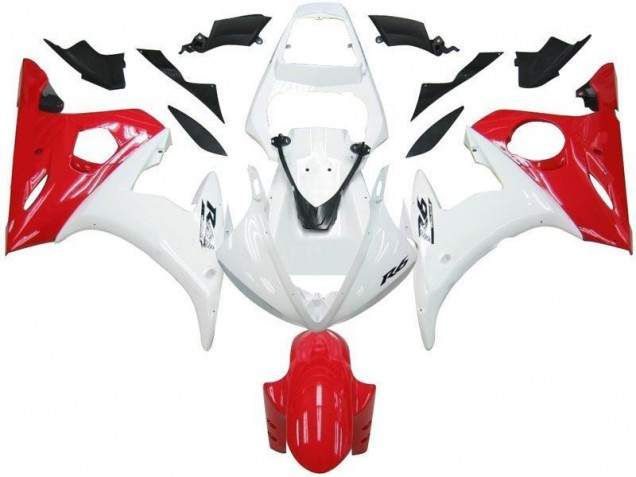 Blanc Rouge Carénage R6 2003-2005 Blanc Rouge Carénage R6 2003-2005