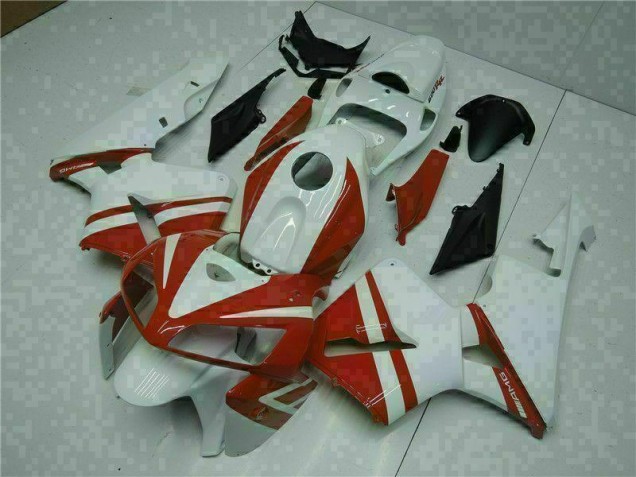 Blanc Rouge Carénages CBR 600 RR 2005-2006 Blanc Rouge Carénages CBR 600 RR 2005-2006