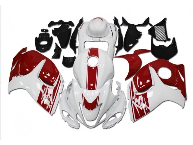 Blanc Rouge Carénages GSXR 1300 Hayabusa 2008-2019 Blanc Rouge Carénages GSXR 1300 Hayabusa 2008-2019