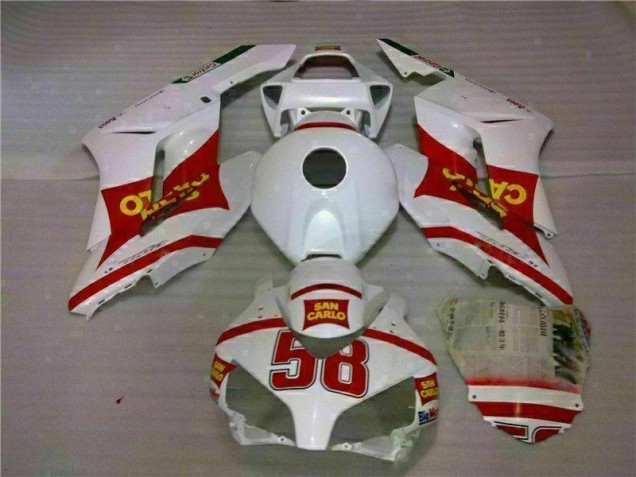 Blanc Rouge Carrosserie CBR 1000 RR 2004-2005 Blanc Rouge Carrosserie CBR 1000 RR 2004-2005