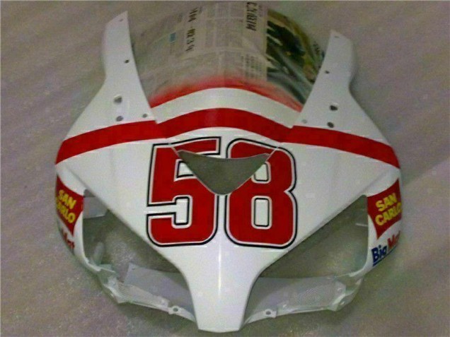 Blanc Rouge Carrosserie CBR 1000 RR 2004-2005 Blanc Rouge Carrosserie CBR 1000 RR 2004-2005