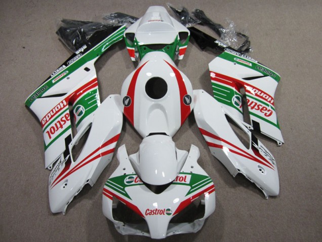 Blanc Rouge Castrol Carénage CBR 1000 RR 2004-2005 Blanc Rouge Castrol Carénage CBR 1000 RR 2004-2005