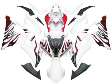 Blanc Rouge Flamme R6 Carénage R6 2008-2016