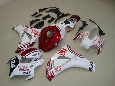 Blanc Rouge HARC Pro PIAA 634 Carénage CBR 1000 RR 2008-2011