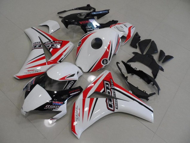 Blanc Rouge HRC Carénage CBR 1000 RR 2008-2011 Blanc Rouge HRC Carénage CBR 1000 RR 2008-2011