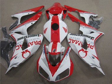 Blanc Rouge PRAMAC Carénage CBR 1000 RR 2006-2007