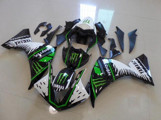 Blanc Vert Big Monster Carénage R1 2009-2011 Blanc Vert Big Monster Carénage R1 2009-2011