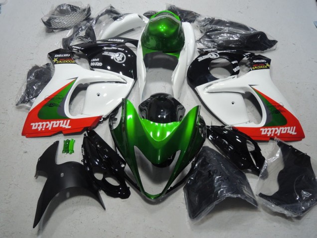 Blanc Vert Makita Carénage GSXR 1300 Hayabusa 2008-2019 Blanc Vert Makita Carénage GSXR 1300 Hayabusa 2008-2019