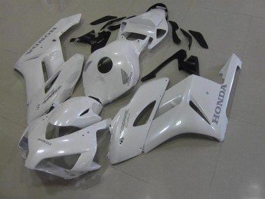 Blanc avec Argent Décalque Carénage CBR 1000 RR 2006-2007
