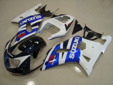 Bleu Blanc Carénage GSXR 750 K1 K2 K3 2001-2003