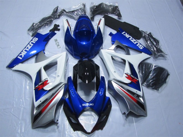 Bleu Blanc Carénages GSXR 1000 K7 2007-2008 Bleu Blanc Carénages GSXR 1000 K7 2007-2008