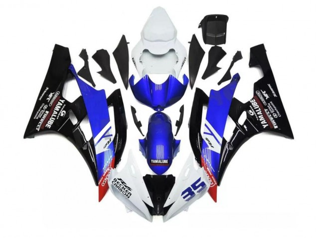 Bleu Blanc Kit Carénages Complet R6 2006-2007 Bleu Blanc Kit Carénages Complet R6 2006-2007