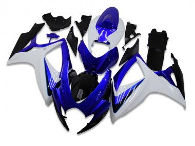 Bleu Blanc Kit Carénages GSXR 600 / 750 K6 2006-2007