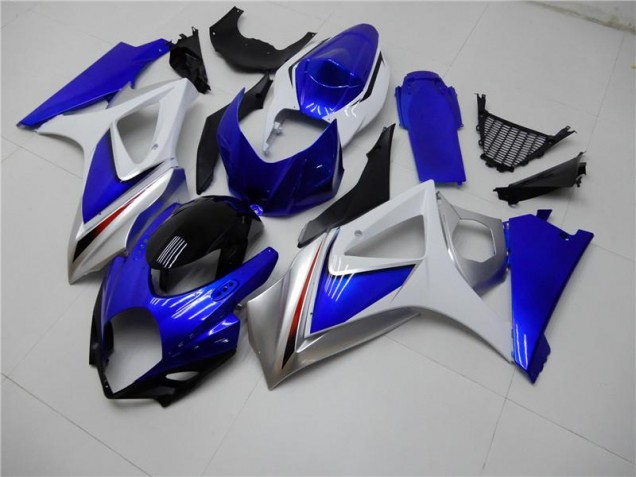Bleu Blanc Kit Carénages & Plastique GSXR 1000 K7 2007-2008 Bleu Blanc Kit Carénages & Plastique GSXR 1000 K7 2007-2008