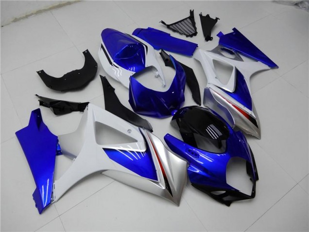 Bleu Blanc Kit Carénages & Plastique GSXR 1000 K7 2007-2008 Bleu Blanc Kit Carénages & Plastique GSXR 1000 K7 2007-2008