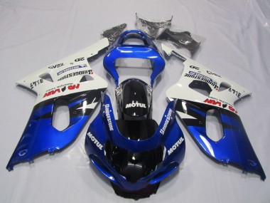 Bleu Blanc Motul Carénage GSXR 600 K1 K2 K3 2001-2003
