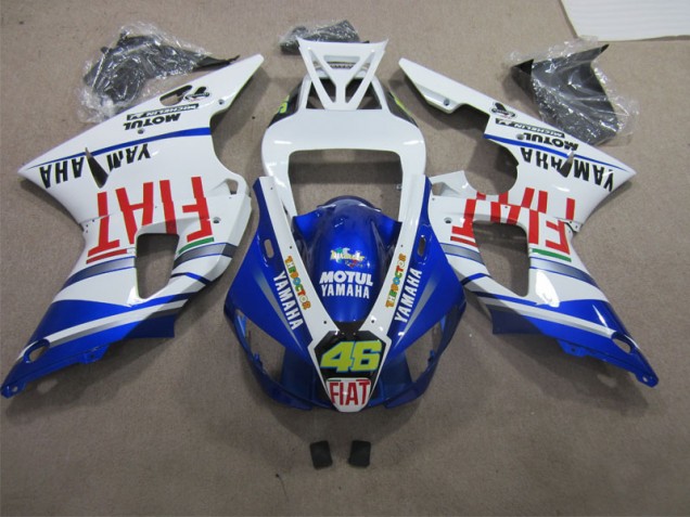 Bleu Blanc Motul Dunlop 46 Carénages R1 2009-2011 Bleu Blanc Motul Dunlop 46 Carénages R1 2009-2011