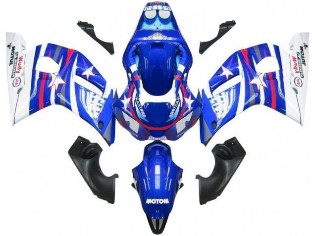 Bleu Blanc Star Fiat Carénage R6 1998-2002
