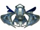 Bleu Flamme Argent Carénage CBR 1000 RR 2006-2007 Bleu Flamme Argent Carénage CBR 1000 RR 2006-2007