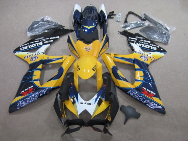Bleu Jaune Corona Extra Carénage GSXR 600 K8 2008-2010 Bleu Jaune Corona Extra Carénage GSXR 600 K8 2008-2010