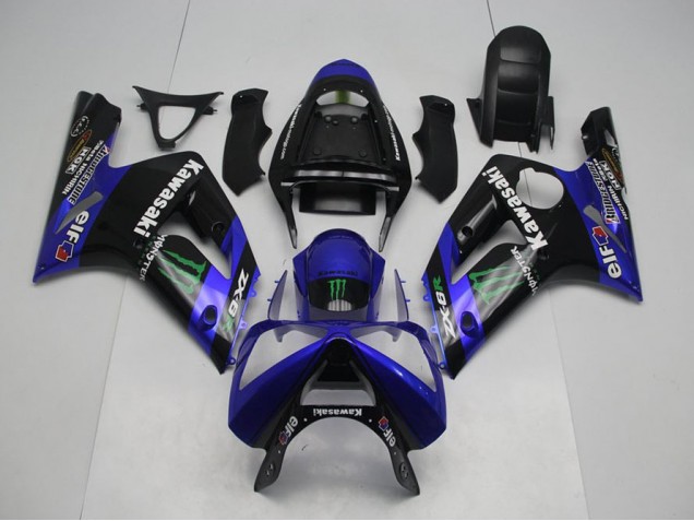 Bleu Monster Carénage ZX6R 2003-2004 Bleu Monster Carénage ZX6R 2003-2004