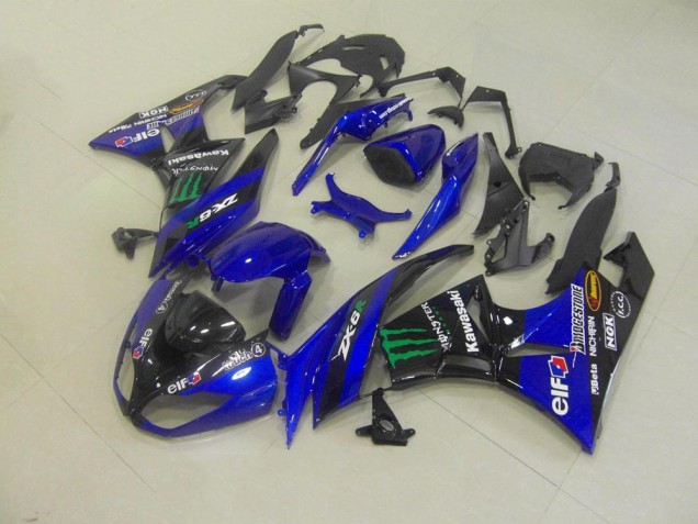 Bleu Monster Carénage ZX6R 2009-2012 Bleu Monster Carénage ZX6R 2009-2012