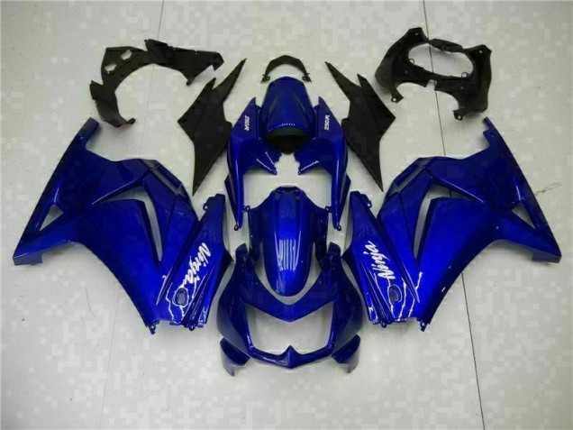 Bleu Noir Blanc Ninja Carénages EX250 2008-2012 Bleu Noir Blanc Ninja Carénages EX250 2008-2012