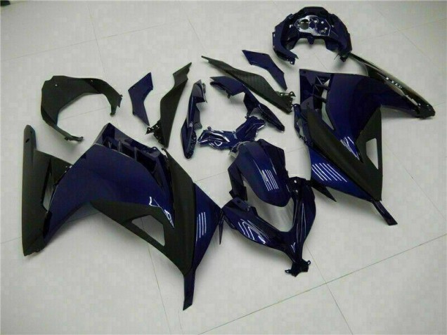 Bleu Noir Carénage EX300 2013-2016 Bleu Noir Carénage EX300 2013-2016