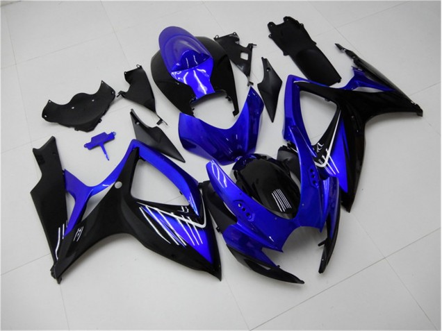 Bleu Noir Carénage GSXR 600 / 750 K6 2006-2007