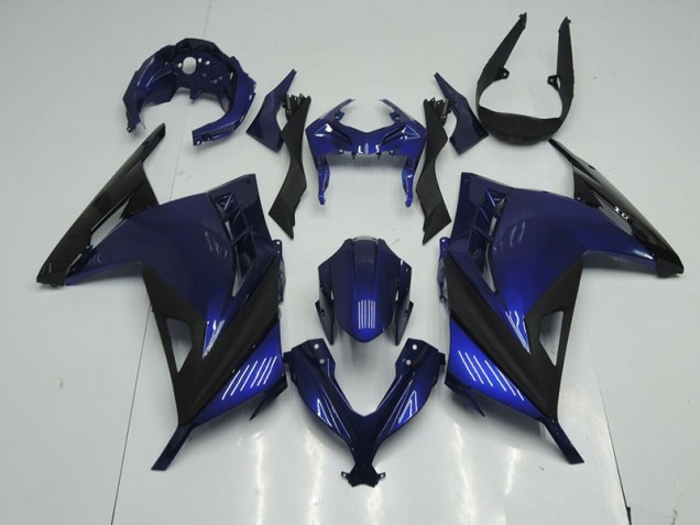 Bleu Noir Carénage ZX 300R 2013-2016 Bleu Noir Carénage ZX 300R 2013-2016