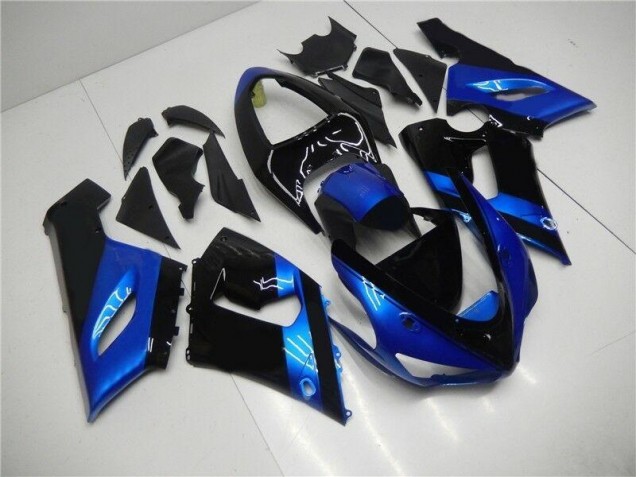 Bleu Noir Carénage ZX6R 2005-2006