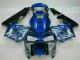 Bleu avec Argent Flamme Carénage CBR 600 RR 2003-2004 Bleu avec Argent Flamme Carénage CBR 600 RR 2003-2004