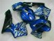 Bleu avec Argent Flamme Carénage CBR 600 RR 2003-2004 Bleu avec Argent Flamme Carénage CBR 600 RR 2003-2004