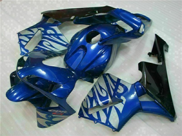 Bleu avec Argent Flamme Carénage CBR 600 RR 2003-2004 Bleu avec Argent Flamme Carénage CBR 600 RR 2003-2004