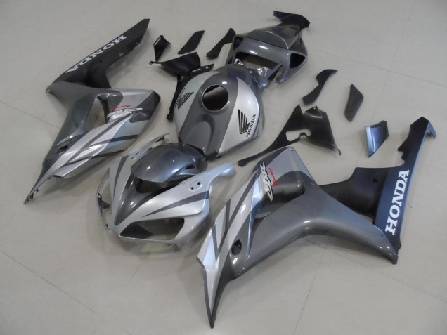 Gris Argent et Noir Mat Carénage CBR 1000 RR 2006-2007 Gris Argent et Noir Mat Carénage CBR 1000 RR 2006-2007