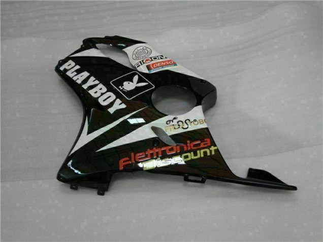Jaune Argent Noir Playboy Carénage CBR 600 F4i 2001-2003 Jaune Argent Noir Playboy Carénage CBR 600 F4i 2001-2003
