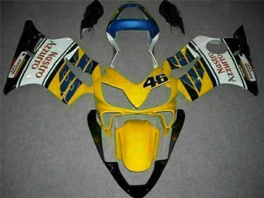 Jaune Blanc Carénage CBR 600 F4i 2001-2003