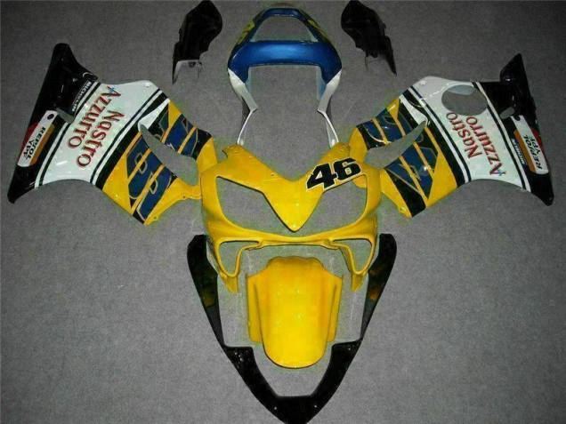 Jaune Blanc Carénage CBR 600 F4i 2001-2003 Jaune Blanc Carénage CBR 600 F4i 2001-2003