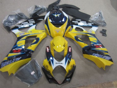 Jaune Bleu Carénage GSXR 1000 K7 2007-2008