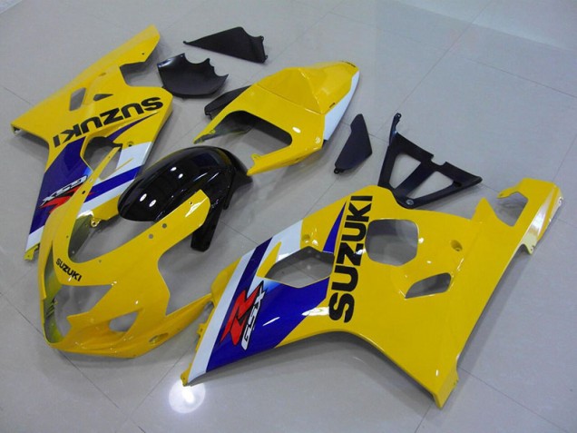Jaune Bleu Carénage GSXR 750 K4 2004-2005 Jaune Bleu Carénage GSXR 750 K4 2004-2005