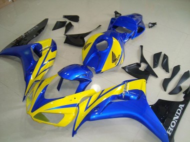 Jaune Bleu Noir Carénage CBR 1000 RR 2006-2007