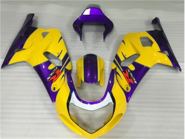 Jaune Carénages GSXR 600 / 750 K1 K2 K3 2001-2003