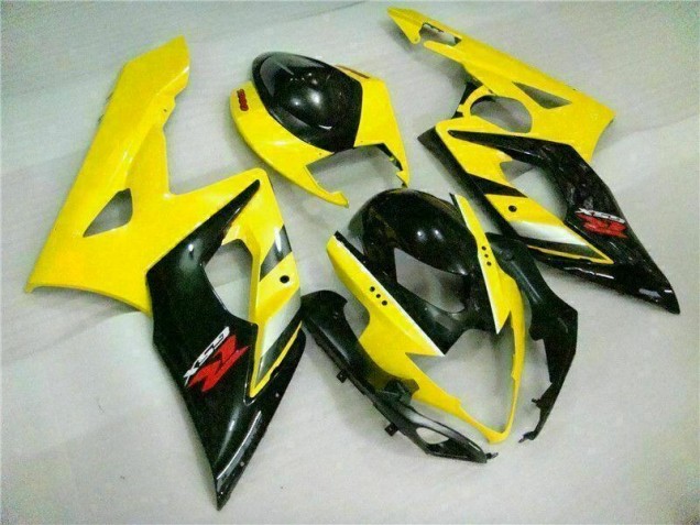Jaune Noir Carénage GSXR 1000 K5 2005-2006 Jaune Noir Carénage GSXR 1000 K5 2005-2006