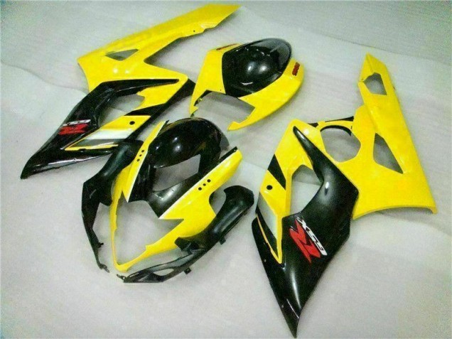 Jaune Noir Carénage GSXR 1000 K5 2005-2006 Jaune Noir Carénage GSXR 1000 K5 2005-2006